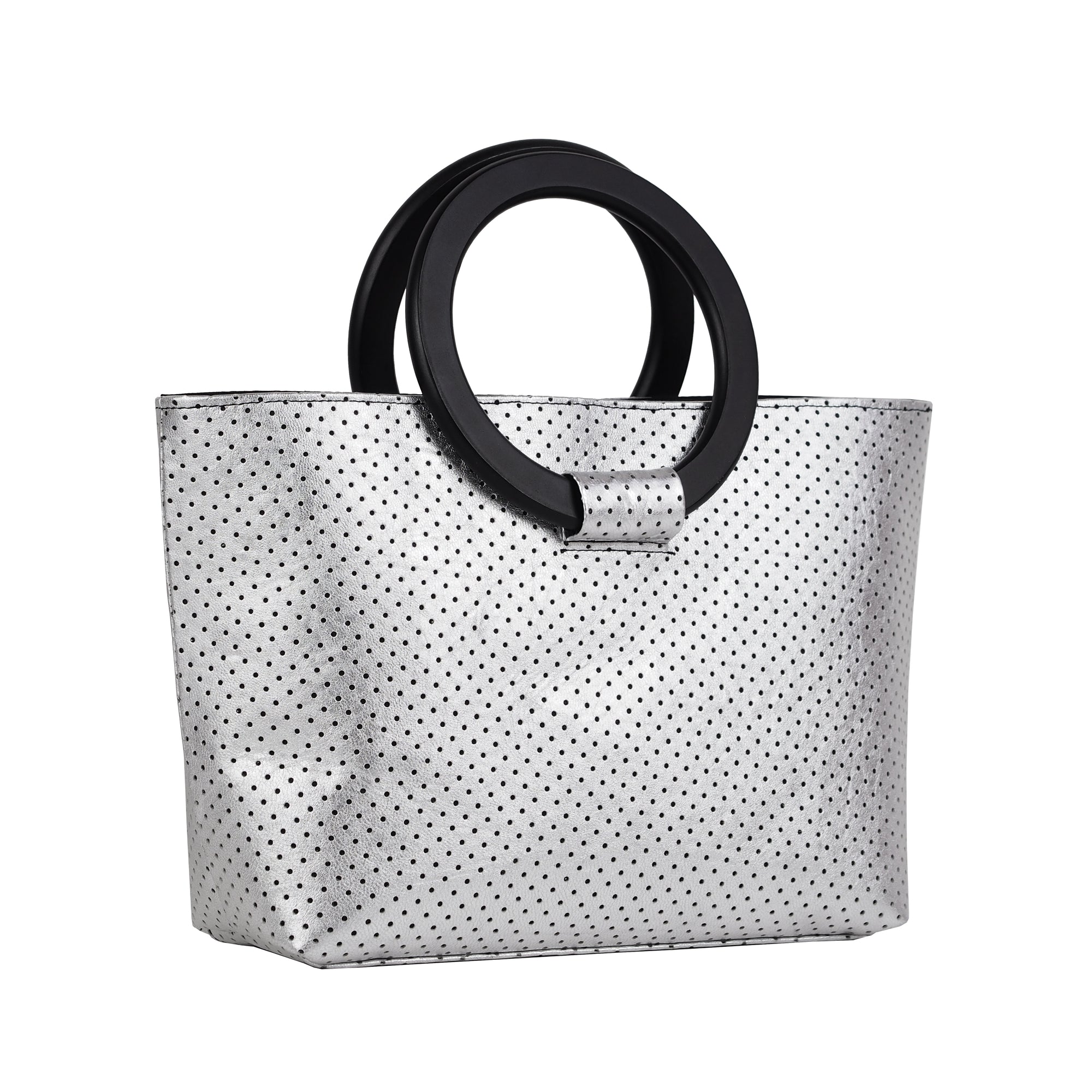 LASER CUT LEATHER STATEMENT BAG