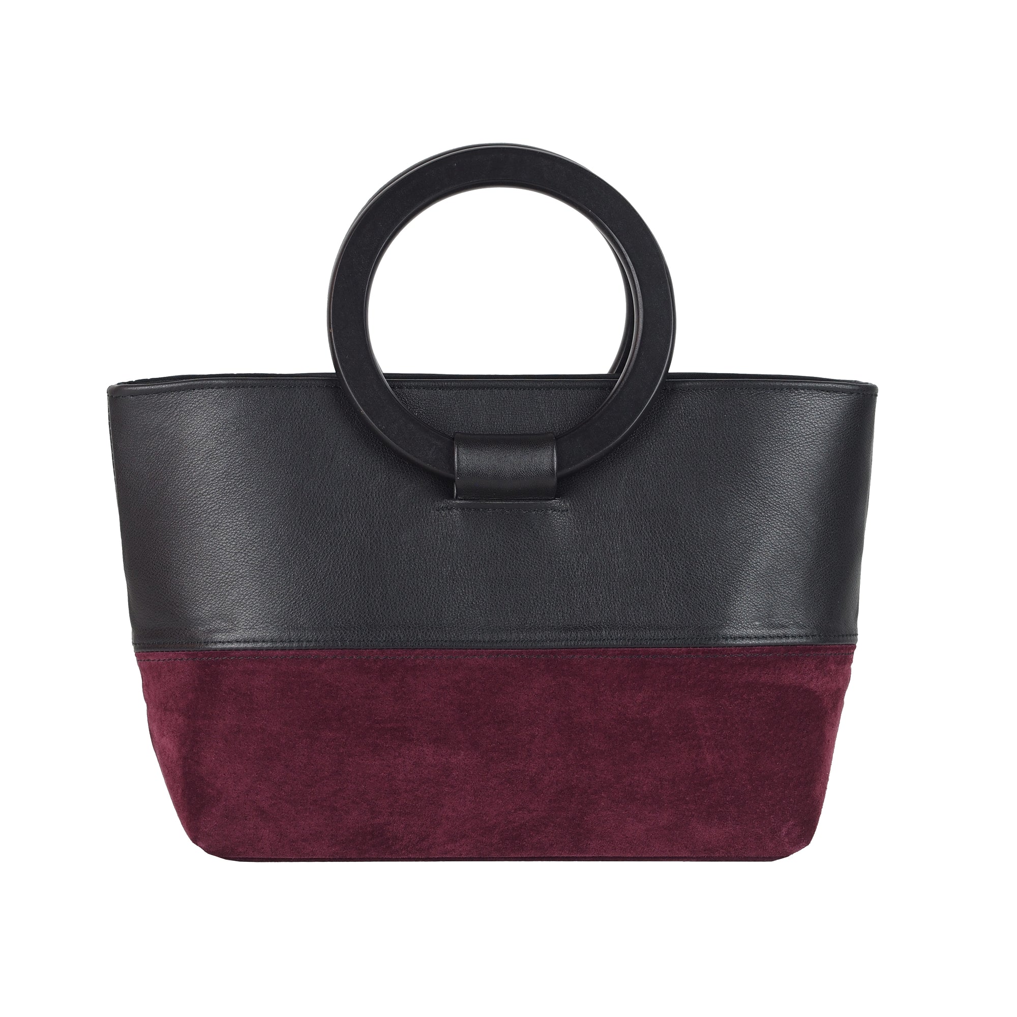 HANDBAG WITH ROUND HANDLES