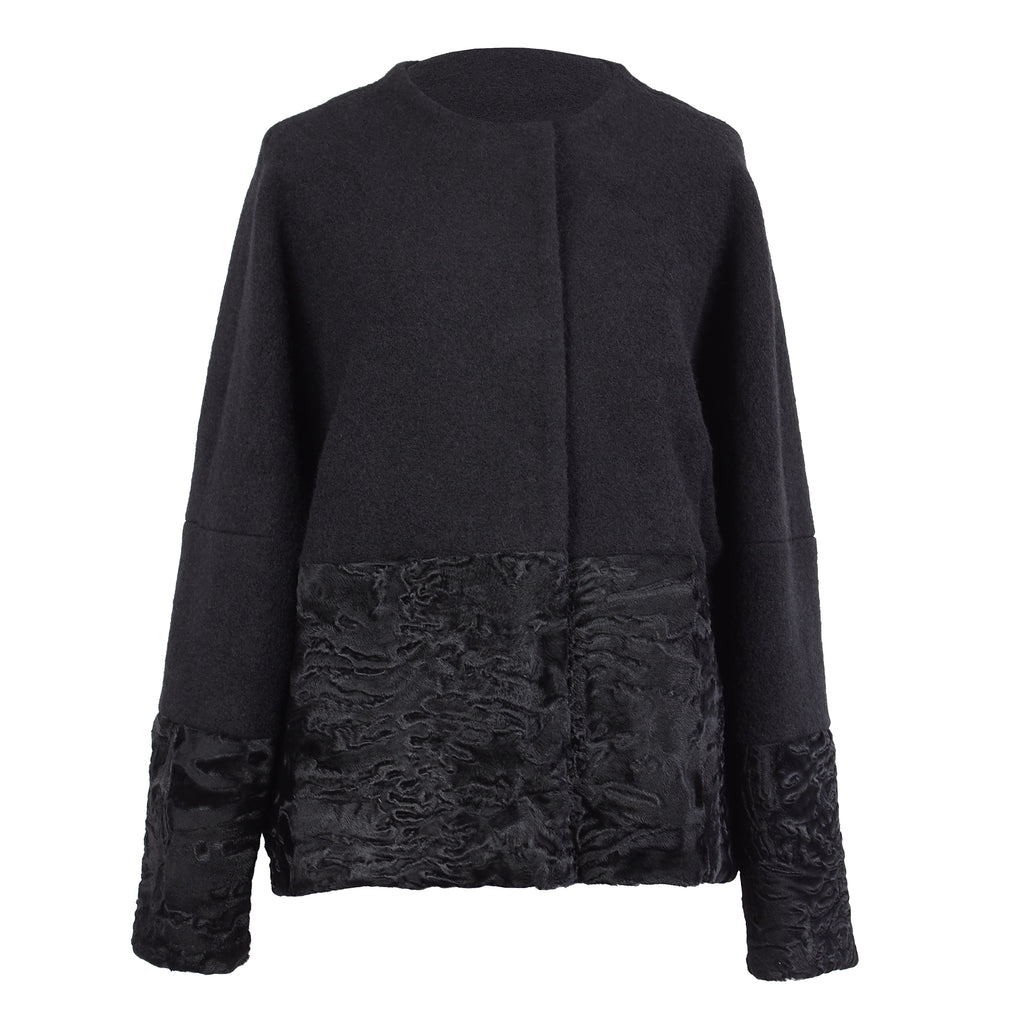 ONE OF A KIND WOOL / FUR JACKET