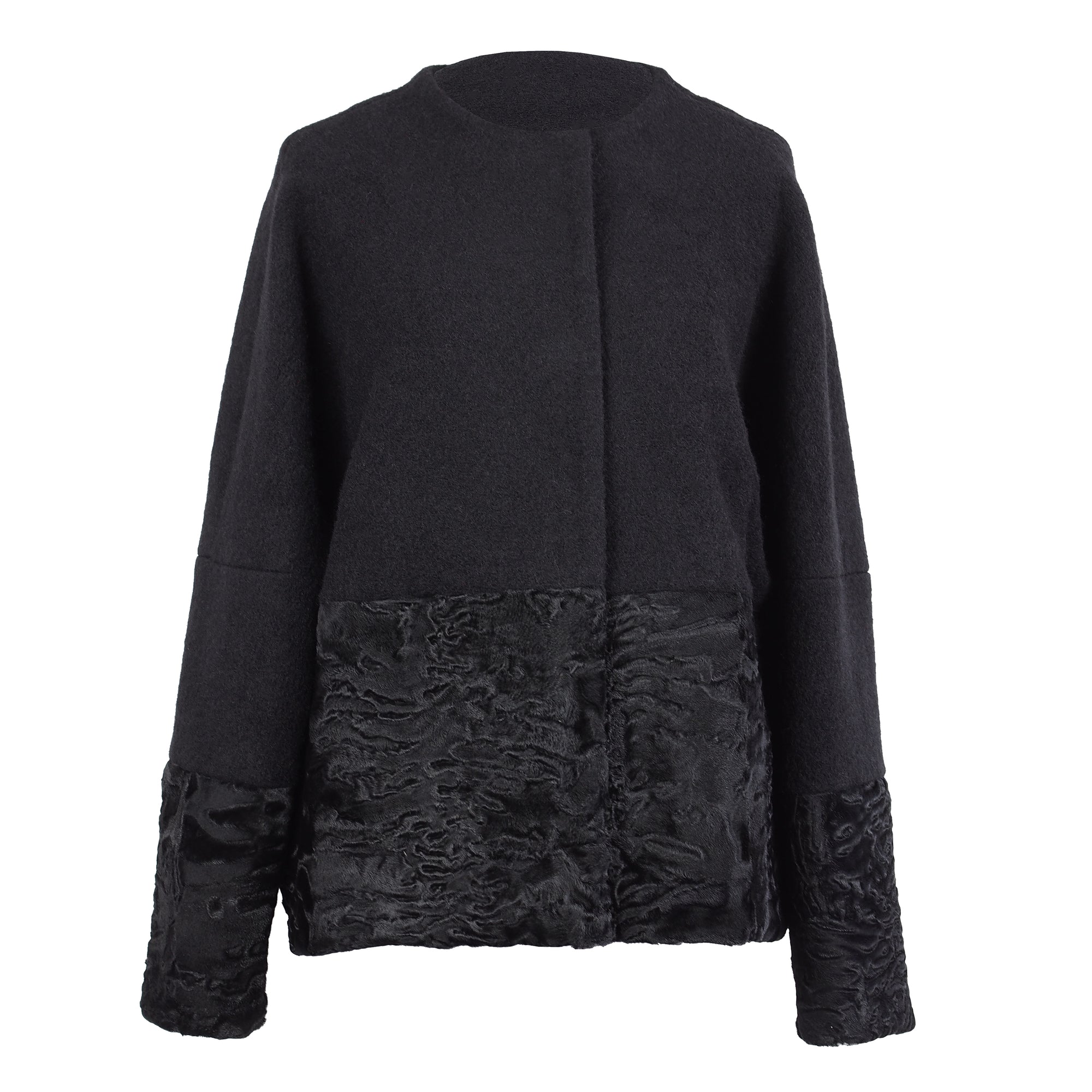 ONE OF A KIND WOOL / FUR JACKET