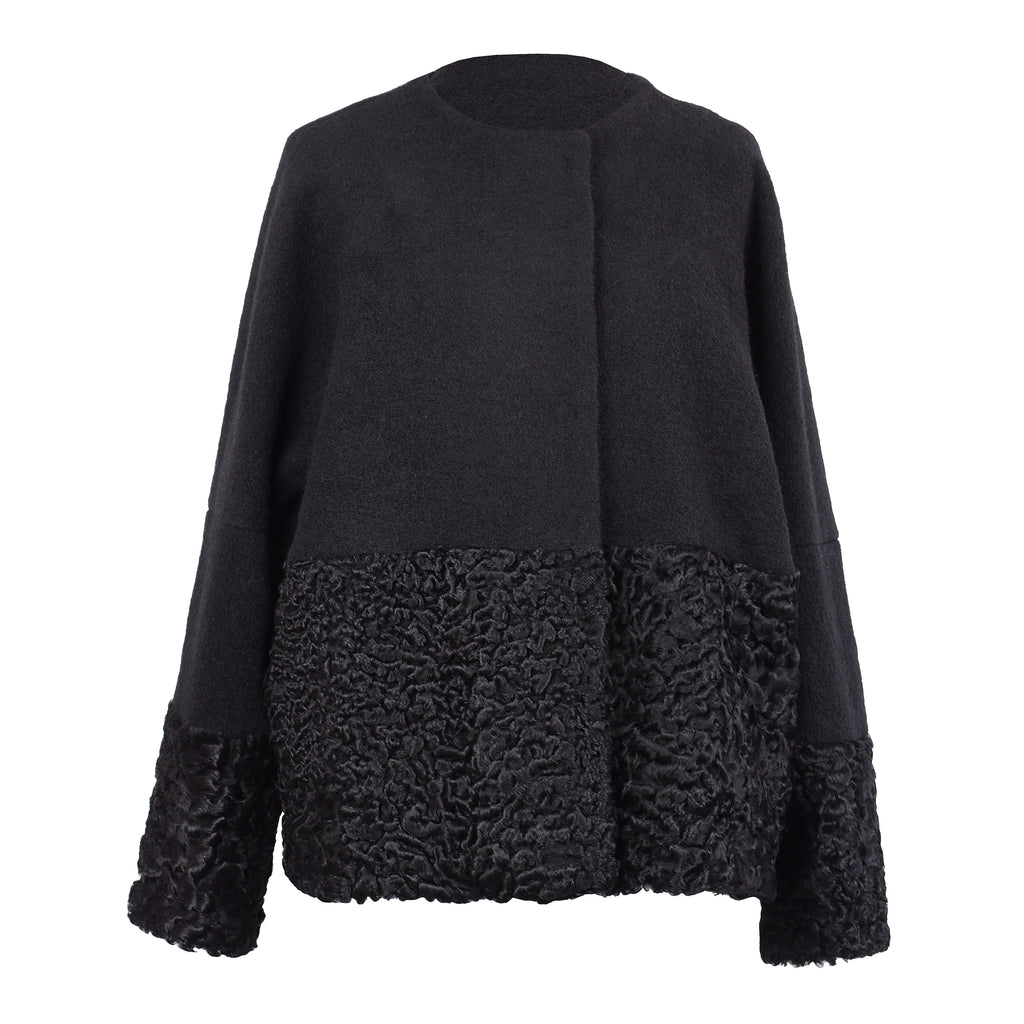 ONE OF A KIND WOOL / FUR JACKET