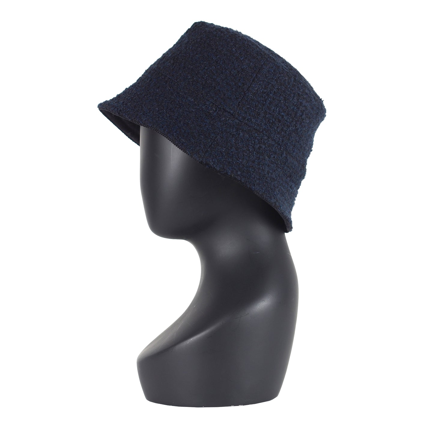 UPCYCLED BOUCLE BUCKET HAT