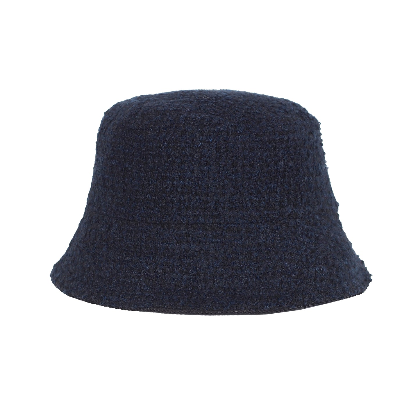 UPCYCLED BOUCLE BUCKET HAT