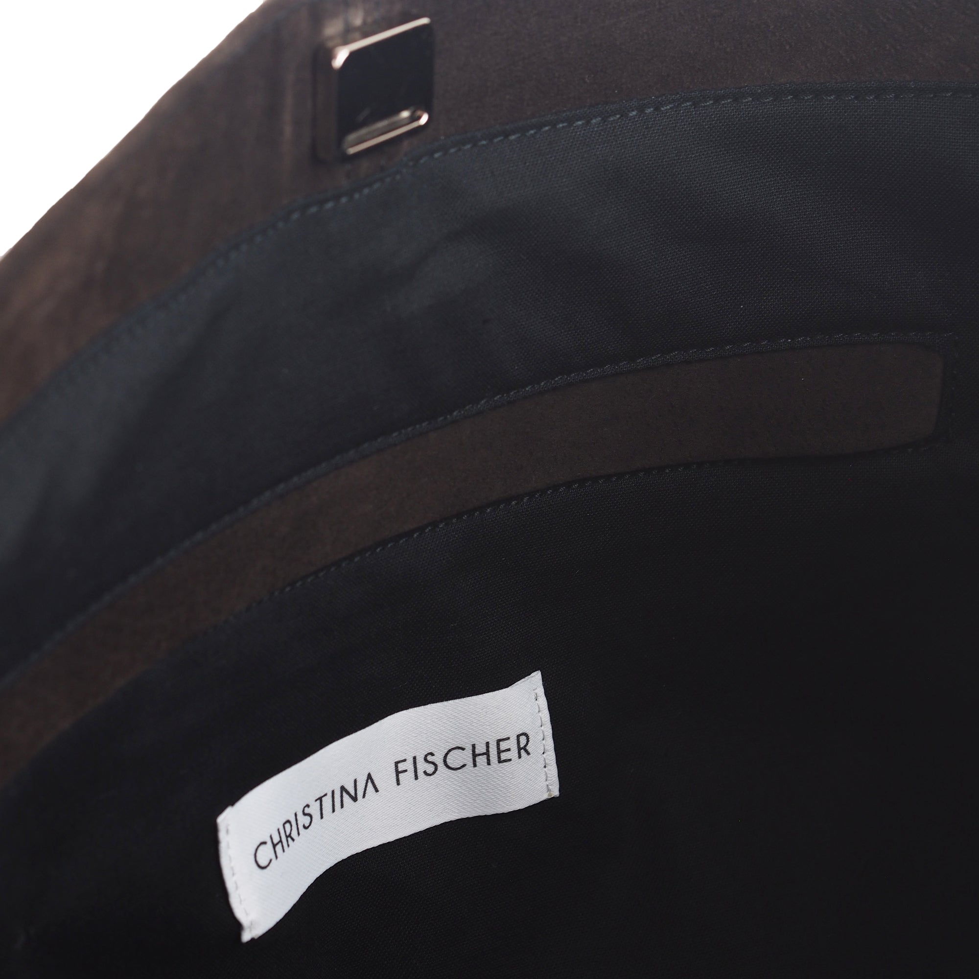 CHOCOLATE BROWN SUEDE TOTE BAG