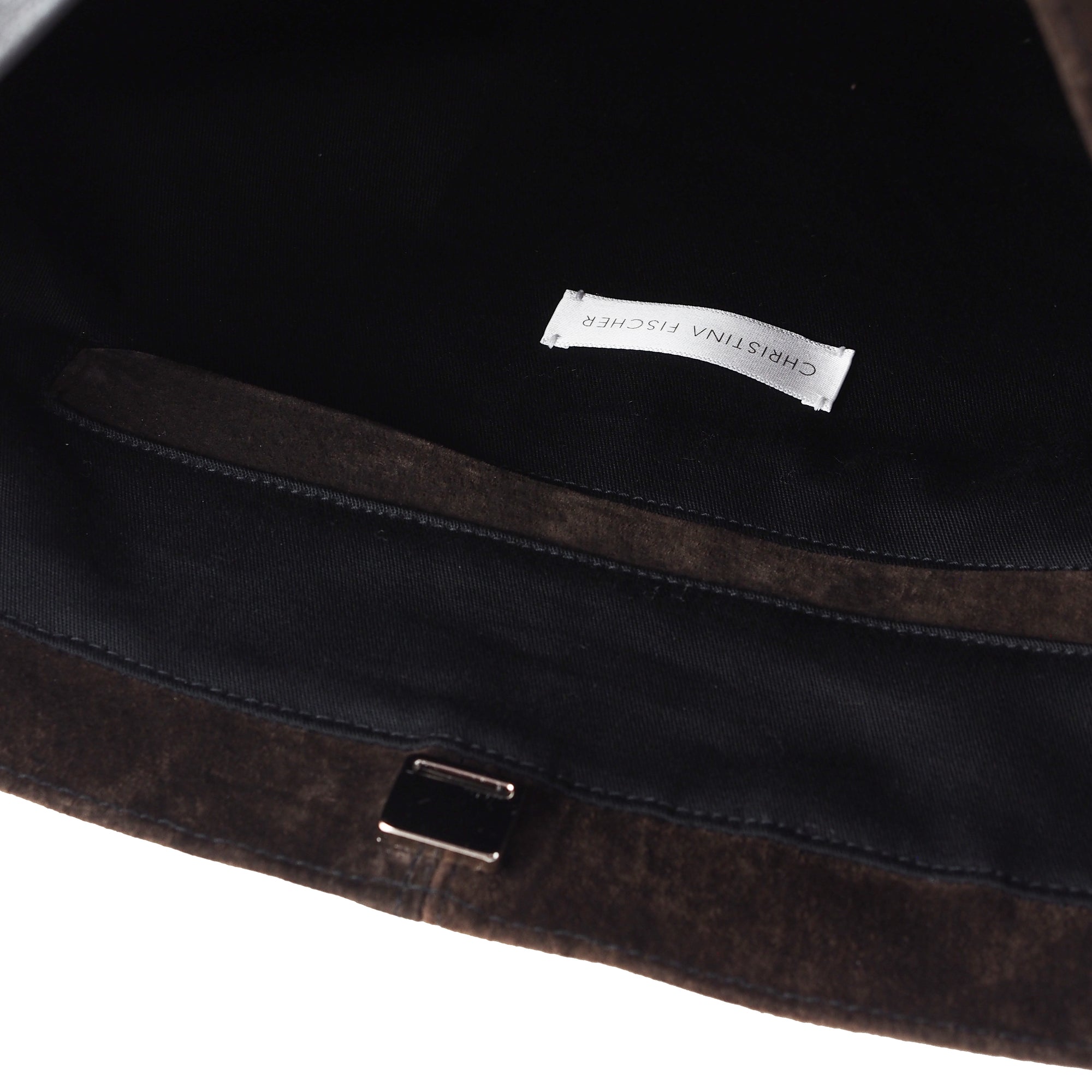 CHOCOLATE BROWN SUEDE TOTE BAG