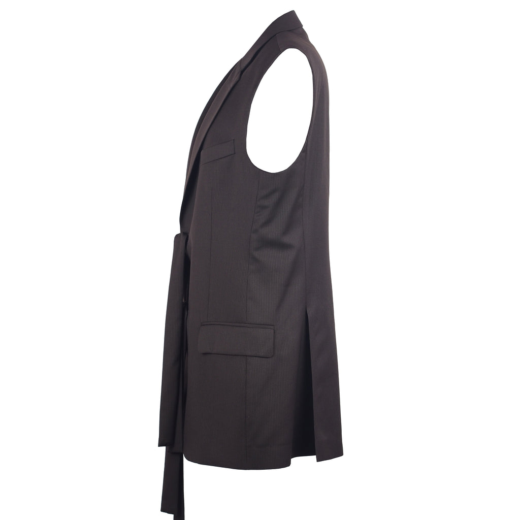 UPCYCLED BROWN WOOL WAISTCOAT