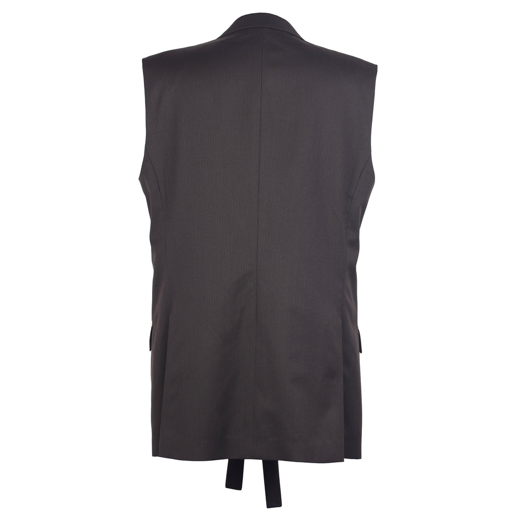 UPCYCLED BROWN WOOL WAISTCOAT
