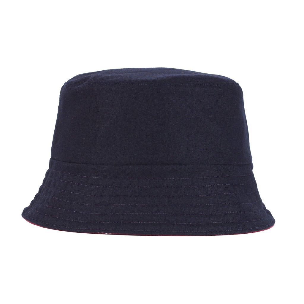 UPCYCLED BURGUNDY WOOL BUCKET HAT