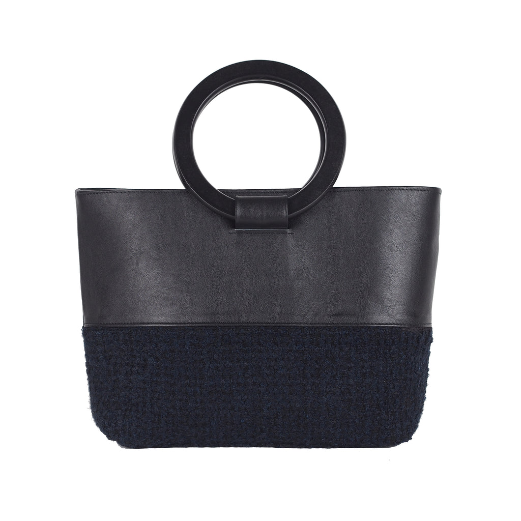 HANDBAG WITH ROUND HANDLES