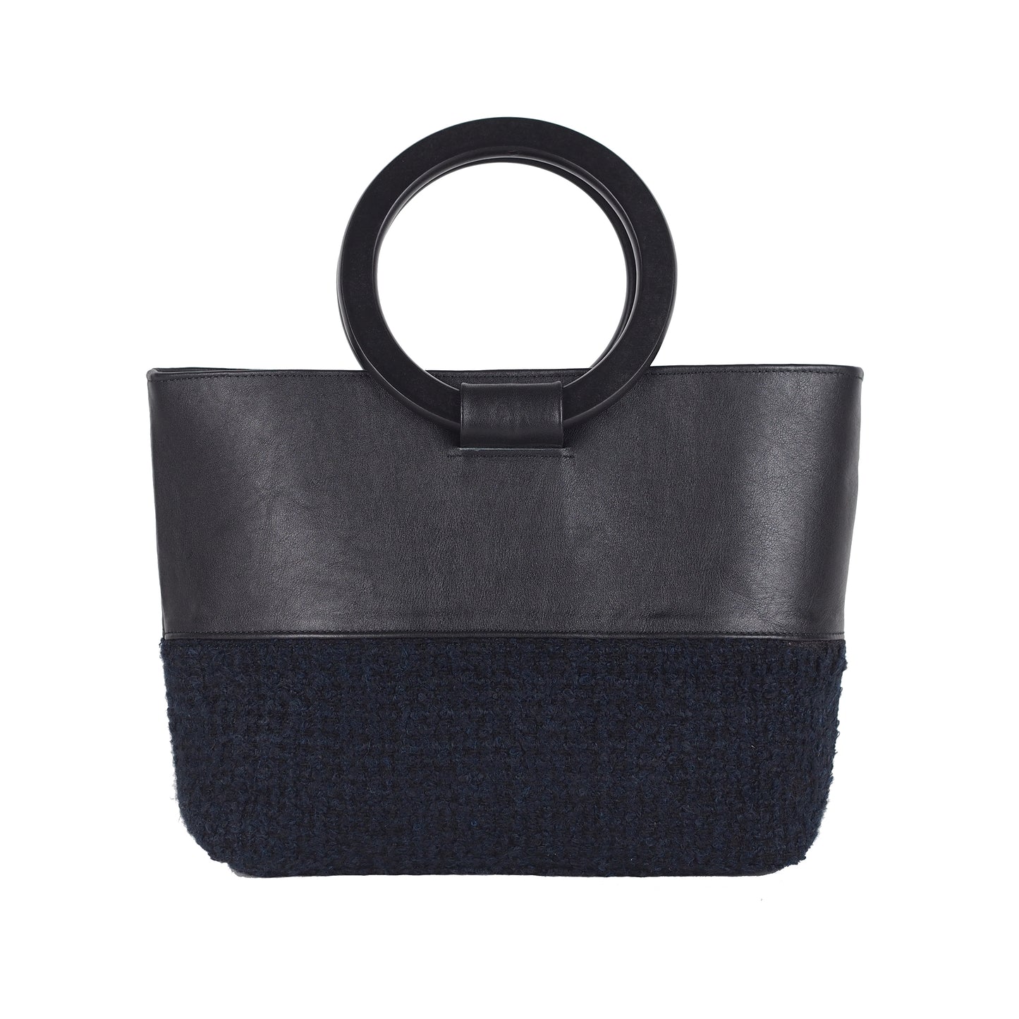 HANDBAG WITH ROUND HANDLES