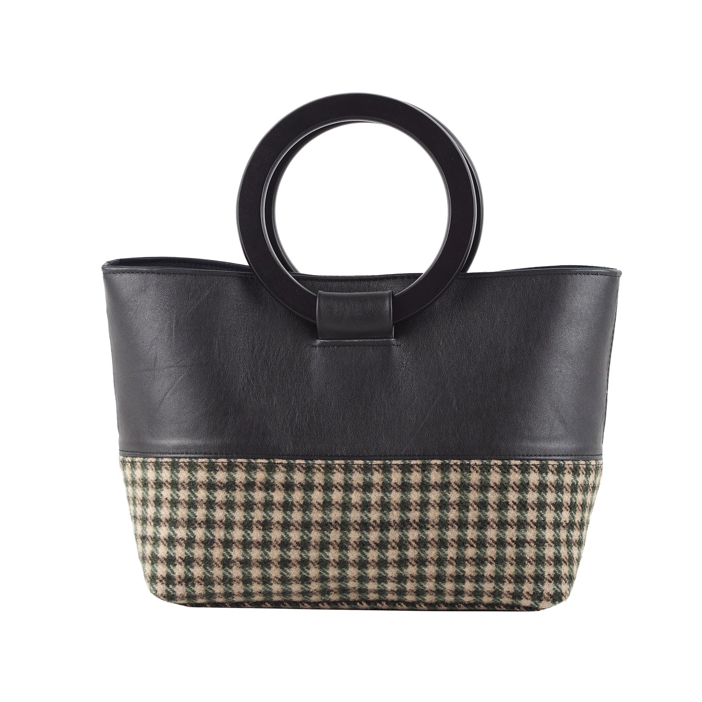 HANDBAG WITH ROUND HANDLES