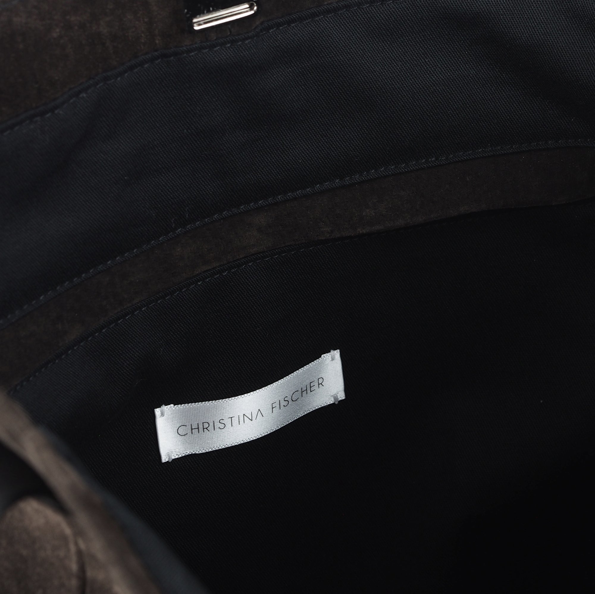 WALNUT BROWN SUEDE TOTE BAG