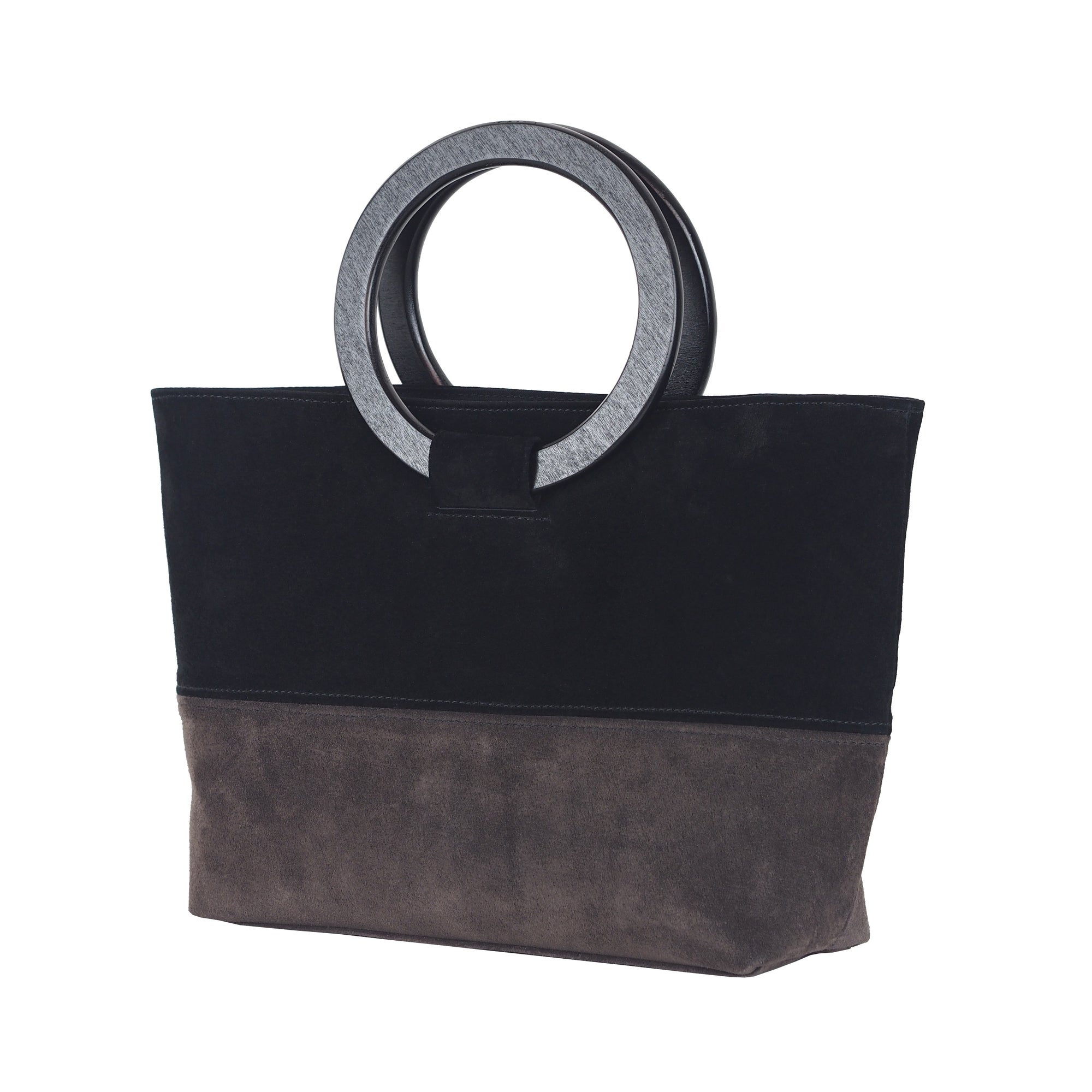 HANDBAG WITH ROUND HANDLES