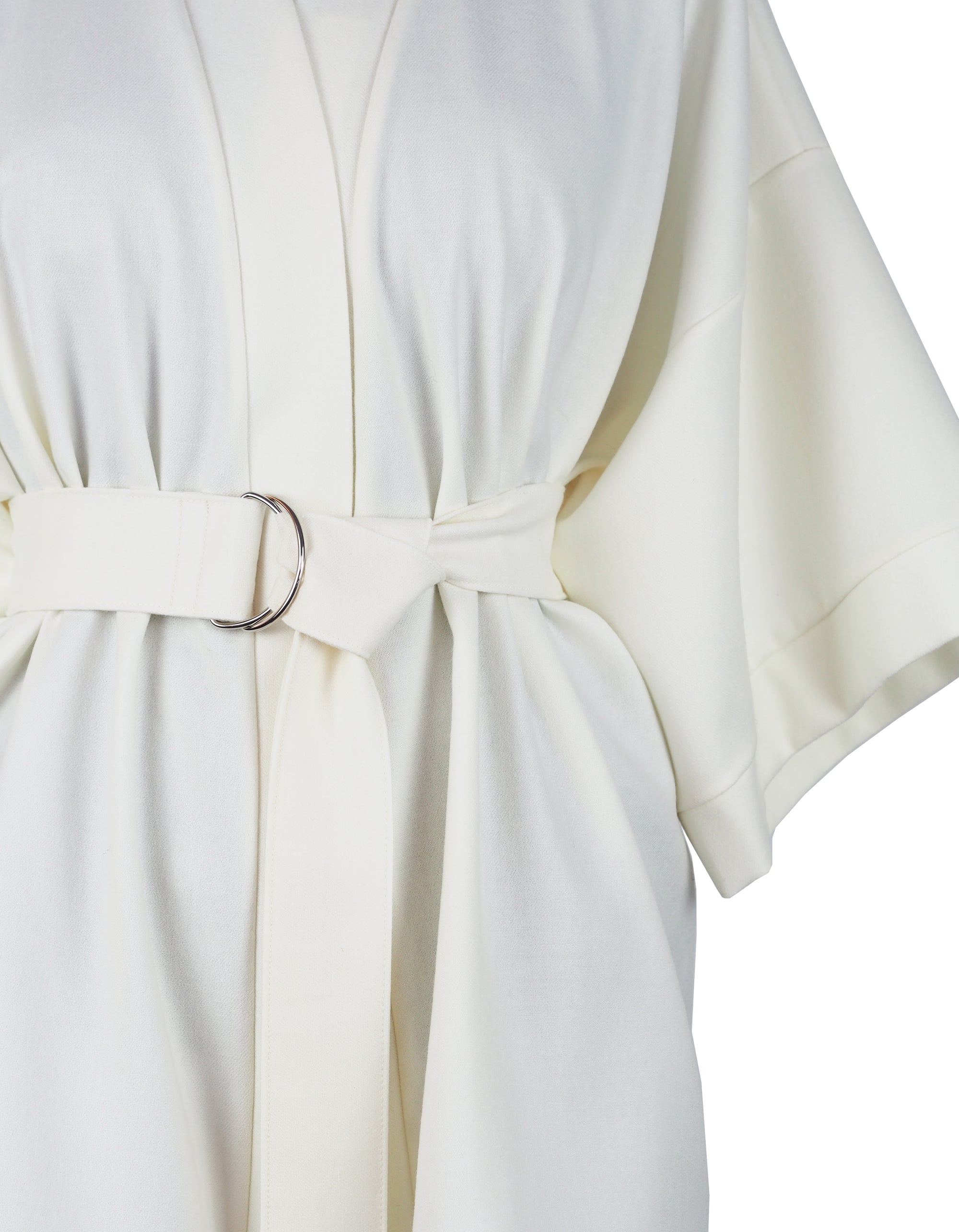 IVORY WOOL KIMONO