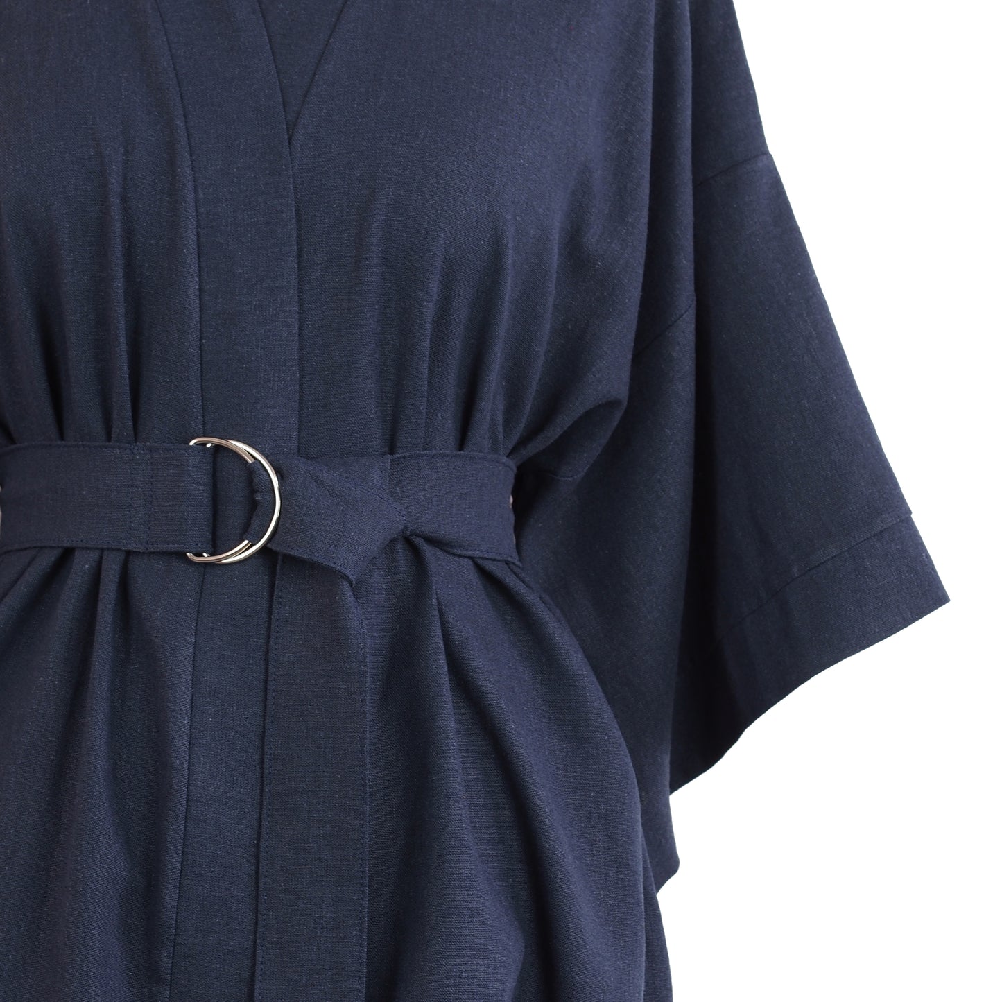 NAVY BLUE LINEN KIMONO