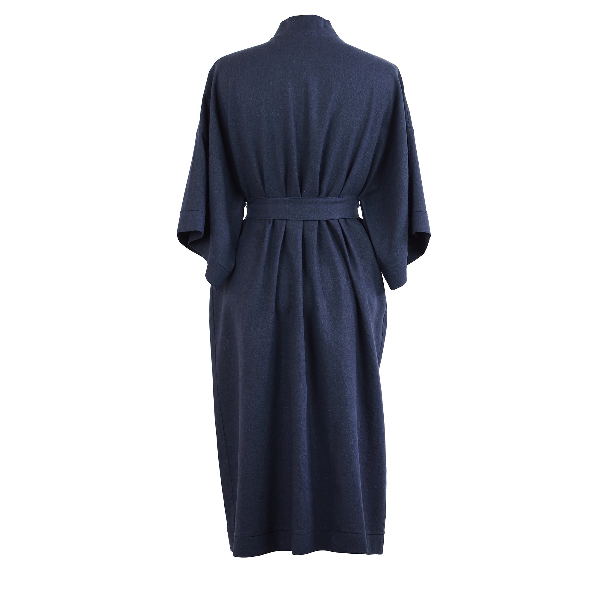 NAVY BLUE LINEN KIMONO