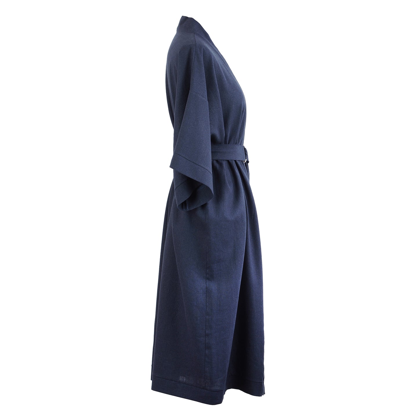 NAVY BLUE LINEN KIMONO
