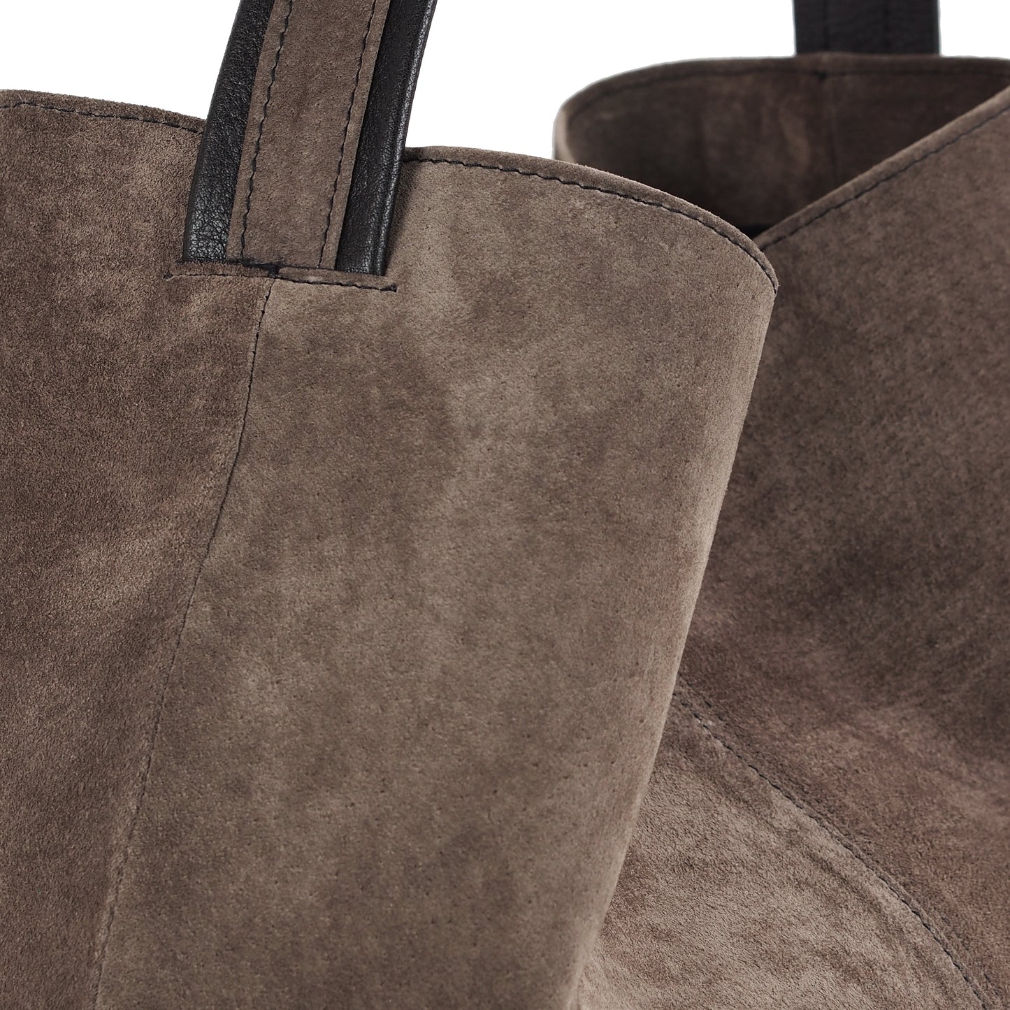 TAUPE SUEDE TOTE BAG