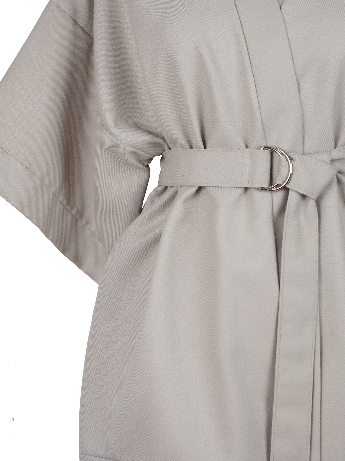 BEIGE WOOL KIMONO
