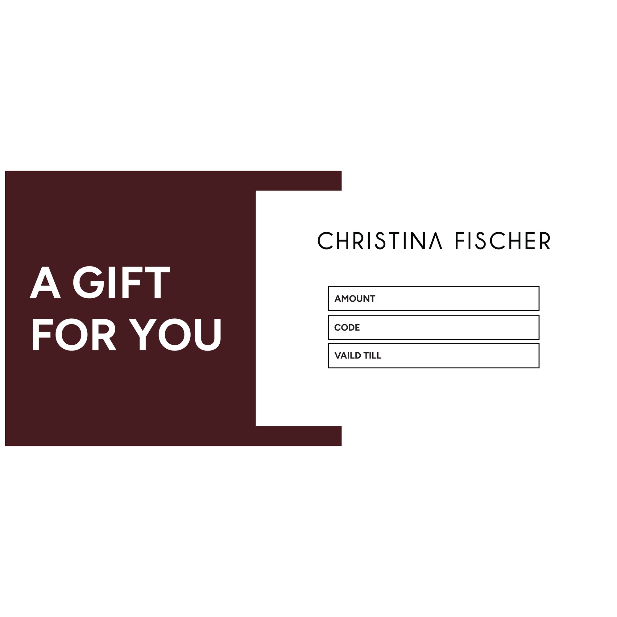 GIFT CARD - CHRISTINA FISCHER