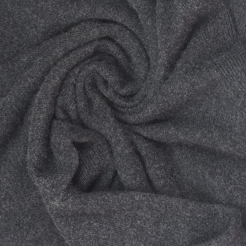 GRAY CASHMERE TURTLENECK SWEATER