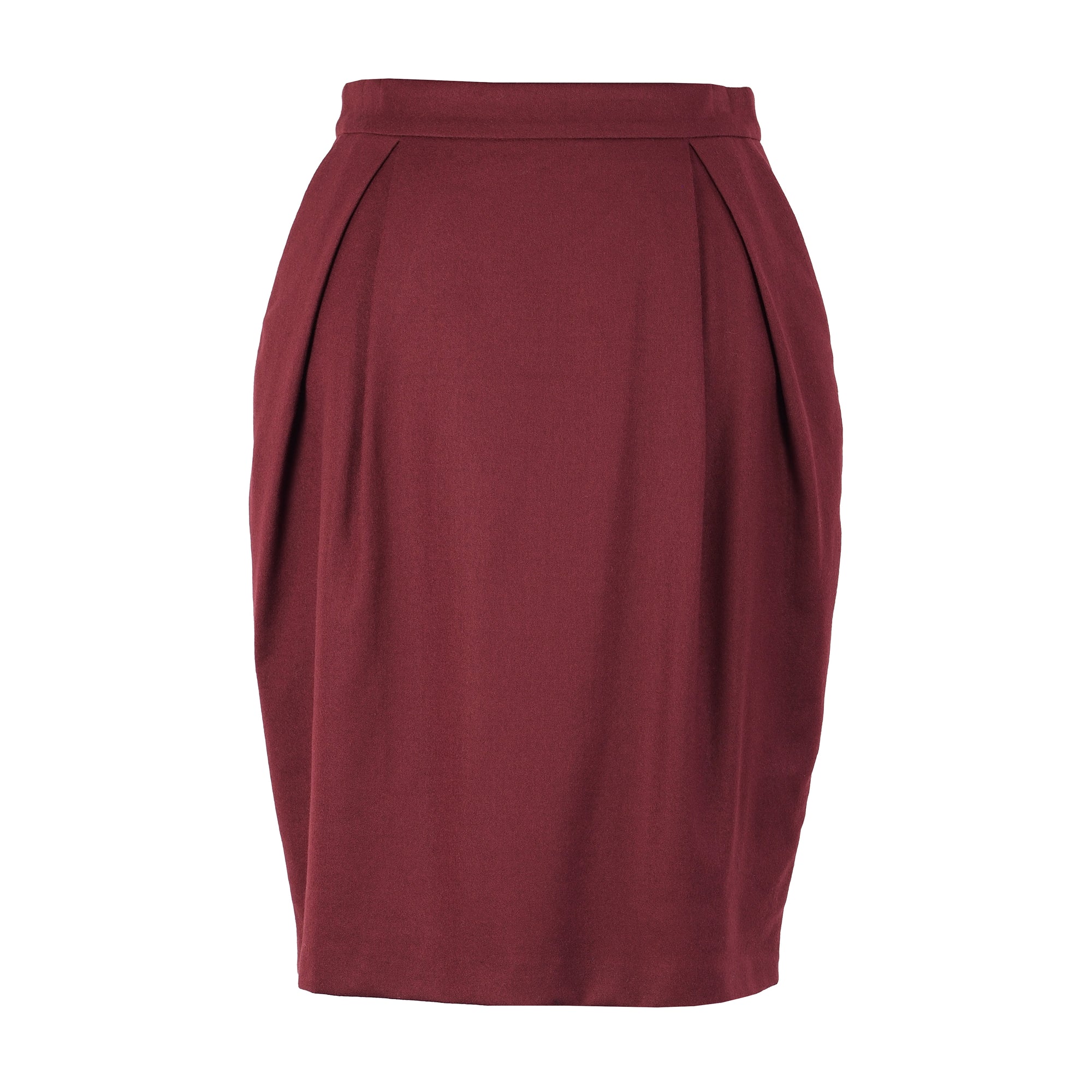 HUGO BOSS WOOL MIDI SKIRT
