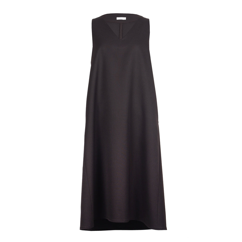 V-NECK A SHAPE MAXI SPENCER DRESS