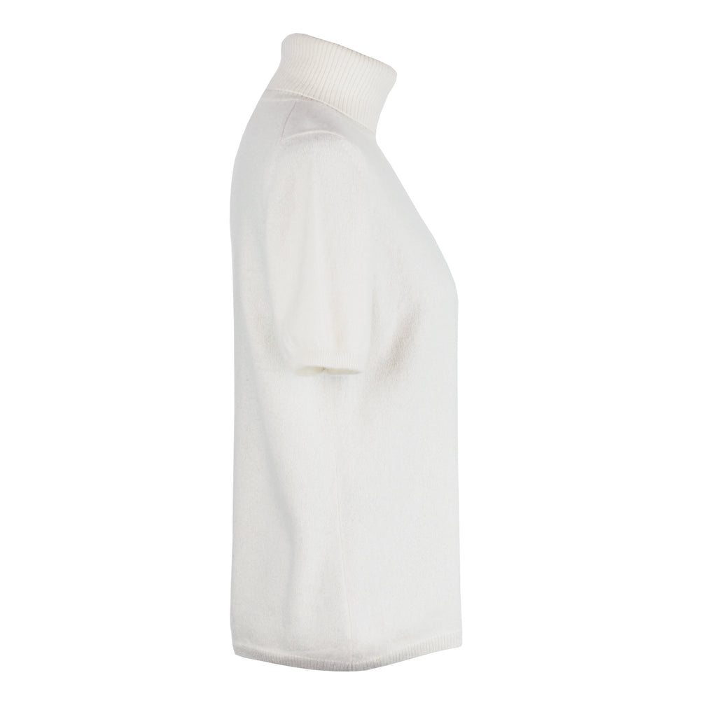 IVORY CASHMERE T-SHIRT