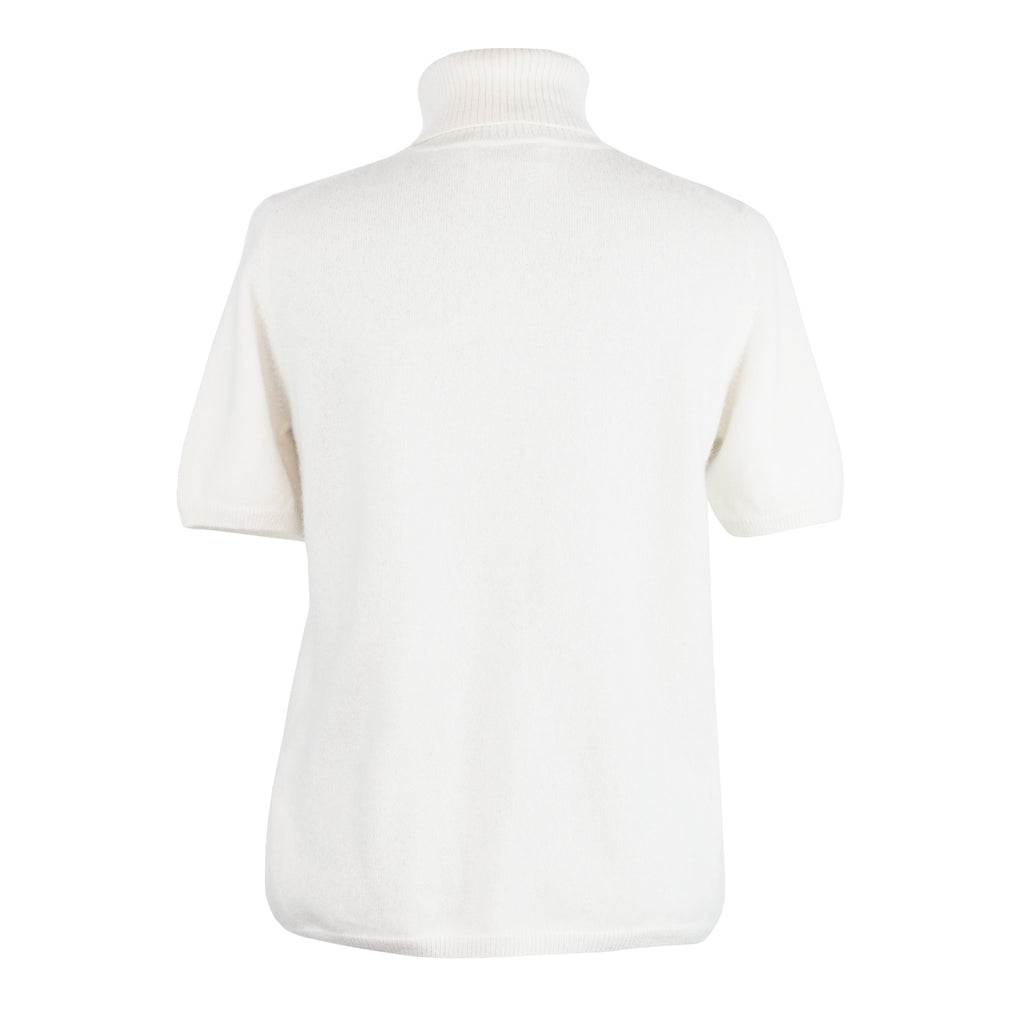 IVORY CASHMERE T-SHIRT