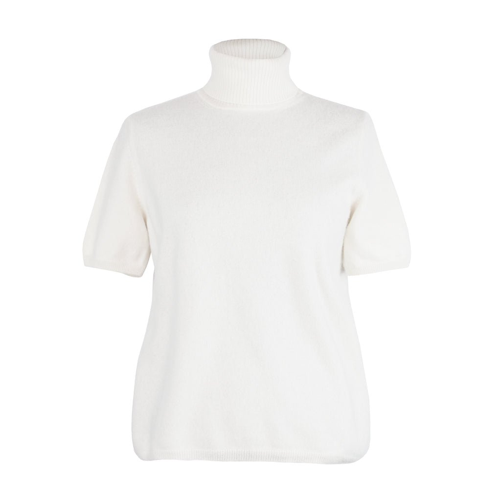 IVORY CASHMERE T-SHIRT