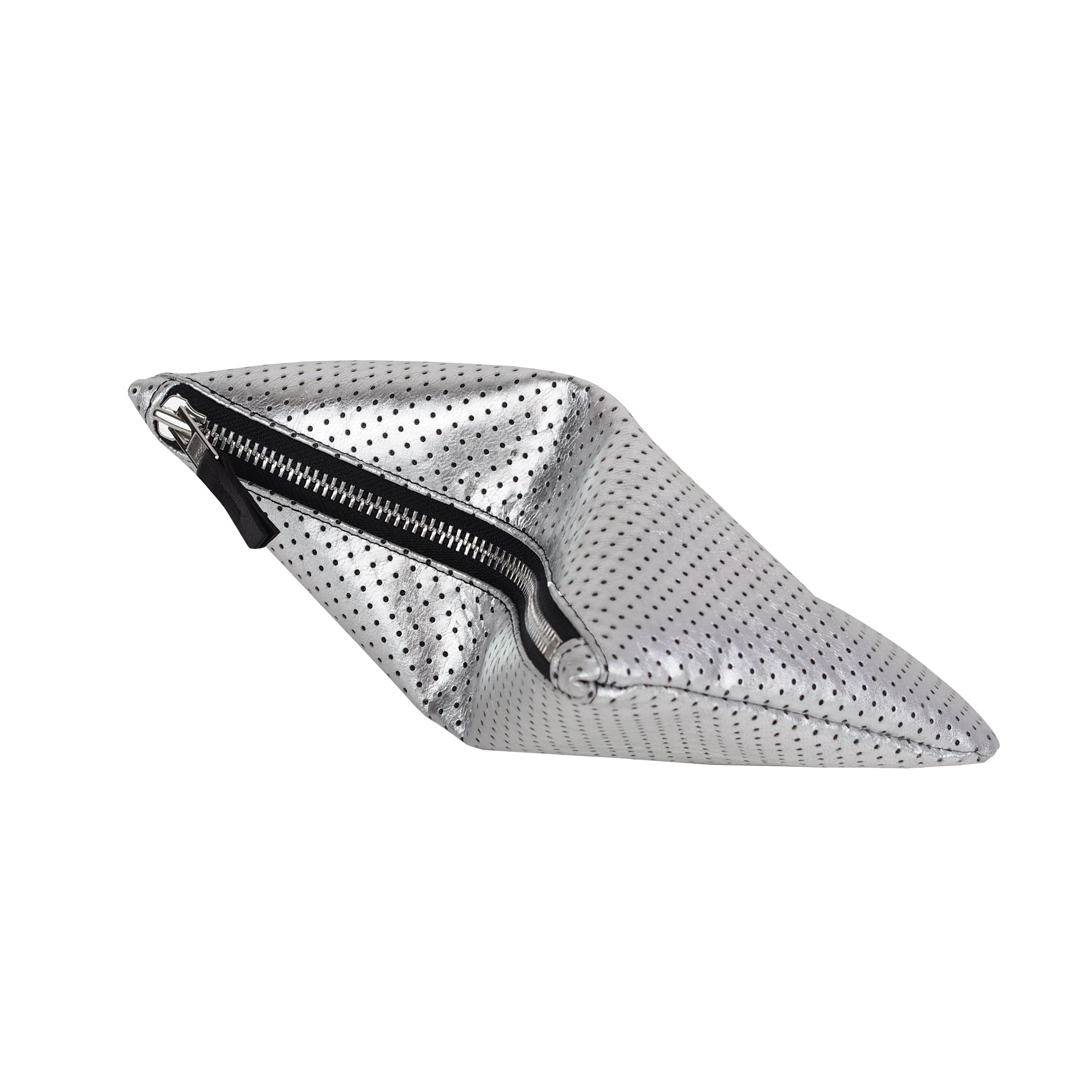 LASER CUT LEATHER CLUTCH