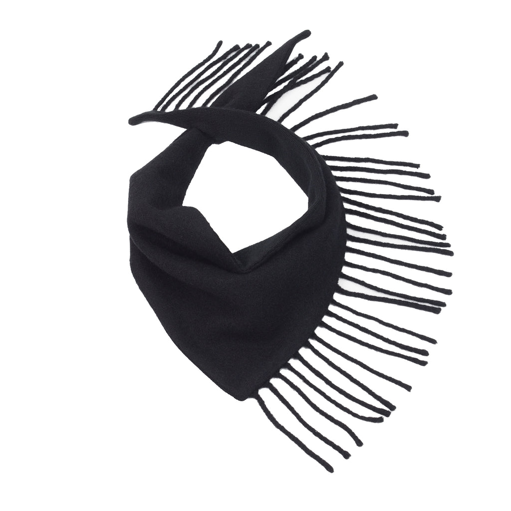 BLACK FRINGE BANDANA