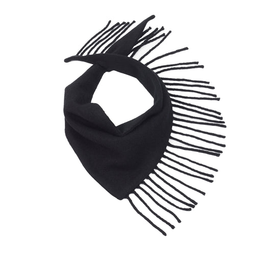 BLACK FRINGE BANDANA