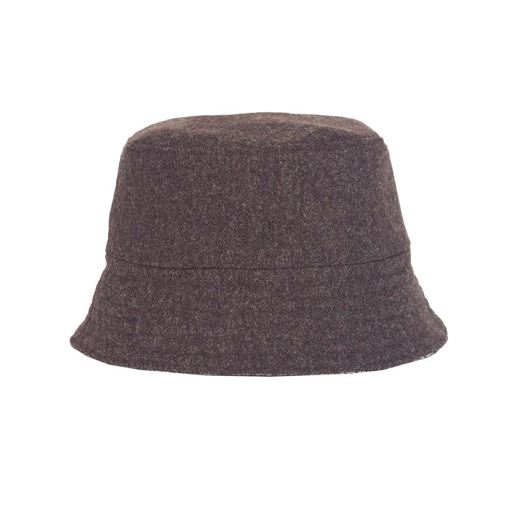 UPCYCLED HOUNDSTOOTH BUCKET HAT