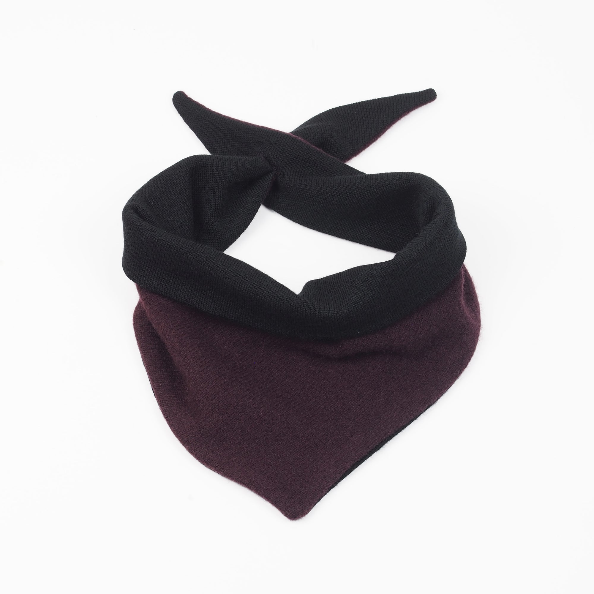 WOOL TRIANGLE BANDANA SCARF