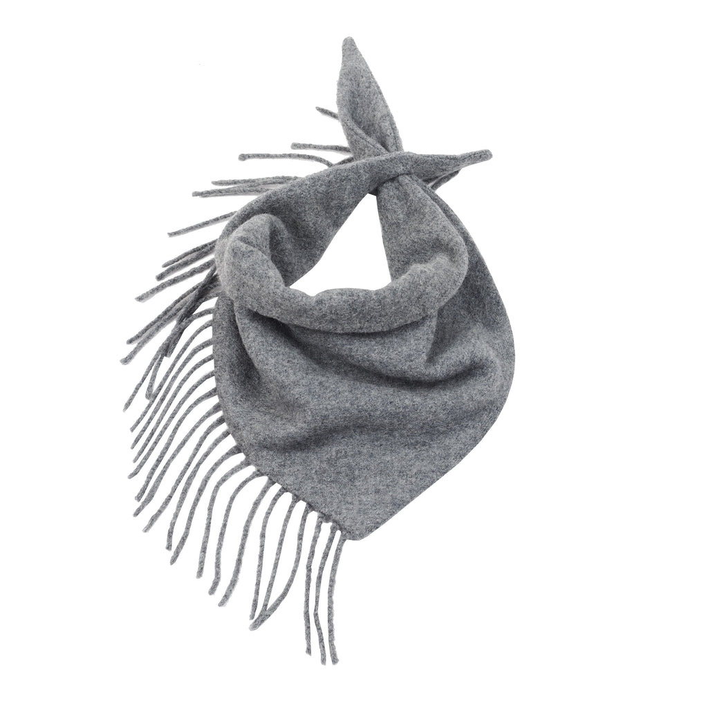 GRAY FRINGE BANDANA