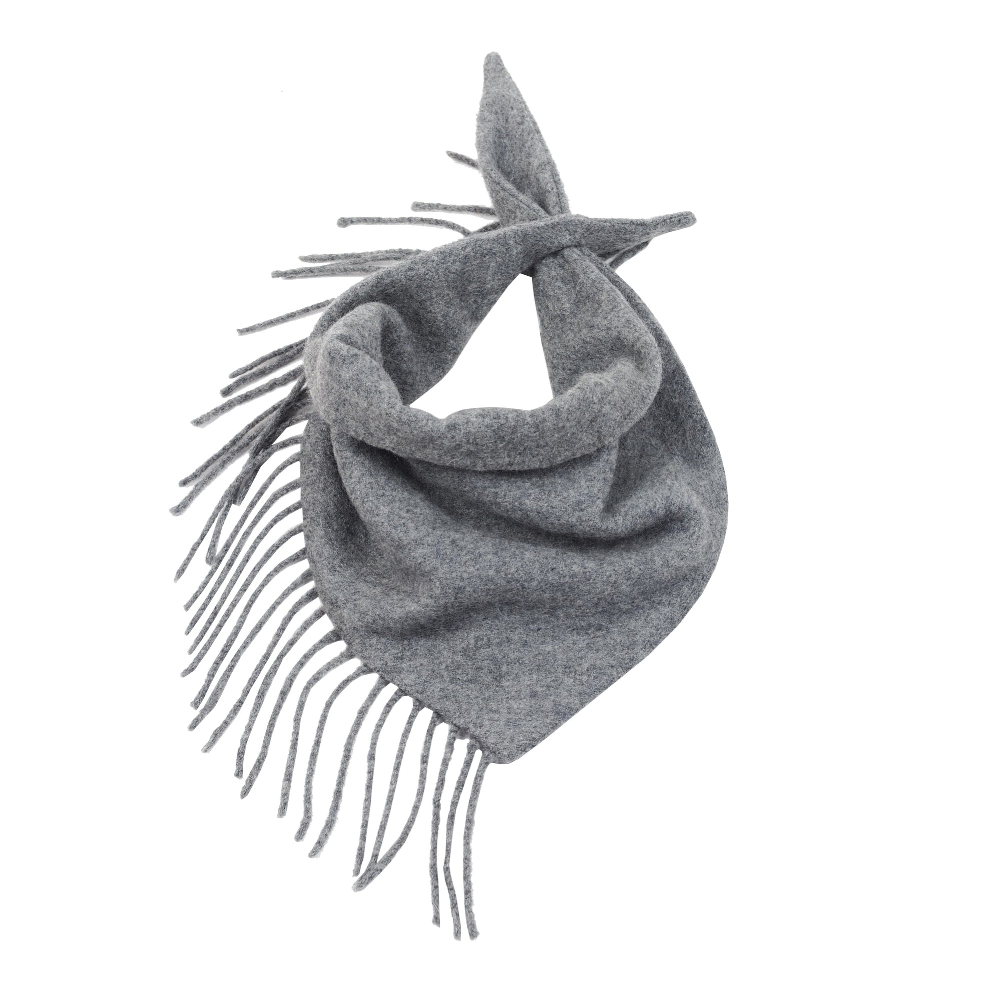 GRAY FRINGE BANDANA