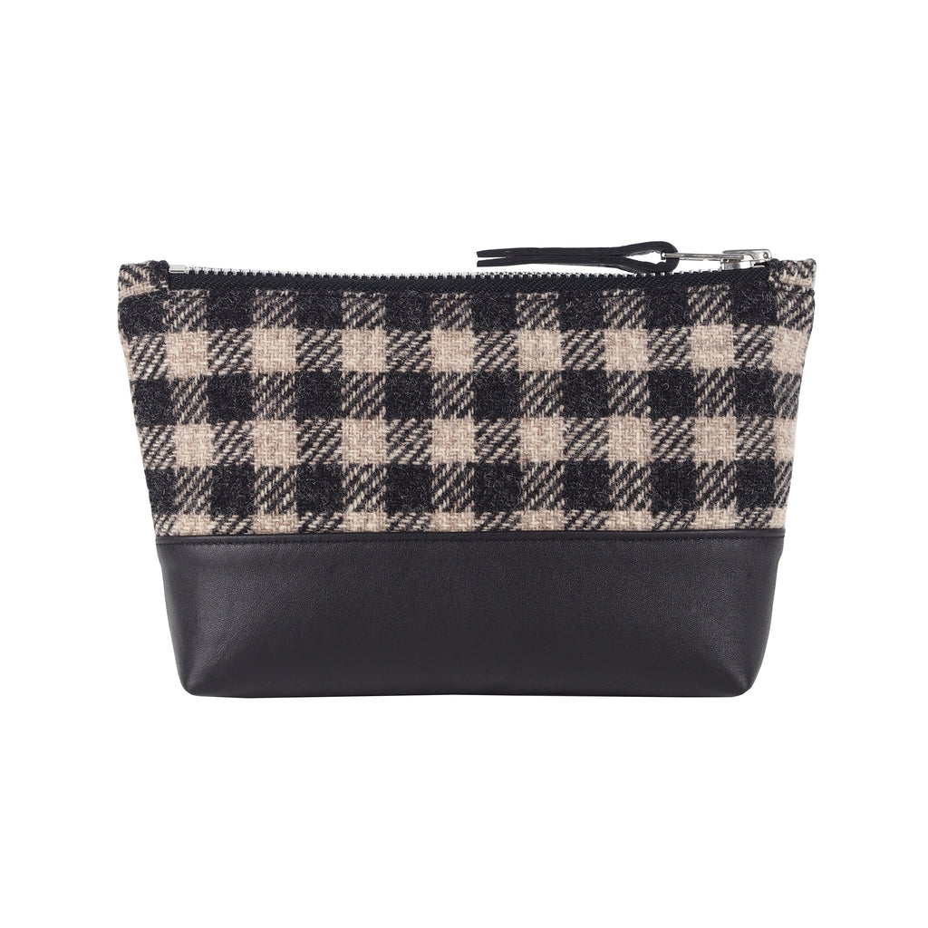 LEATHER / TWEED CLUTCH