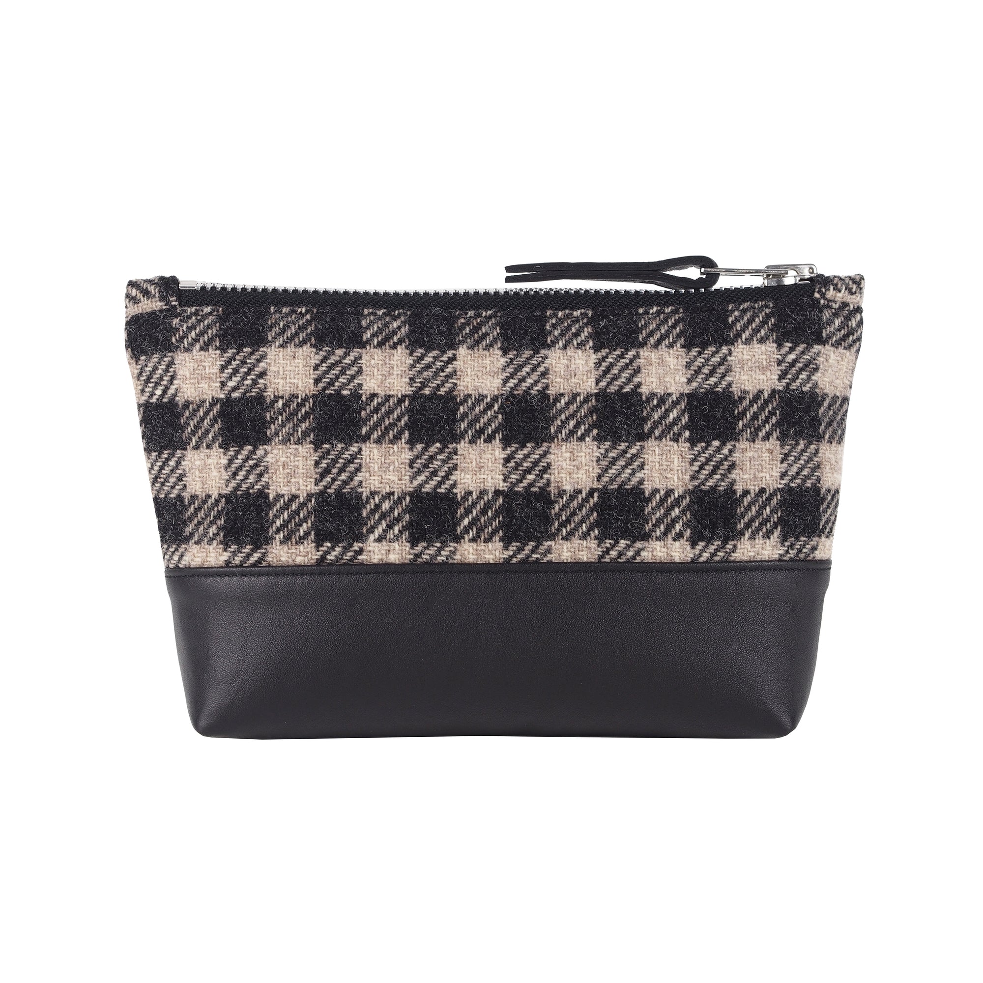 LEATHER / TWEED CLUTCH