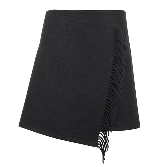 BLANKET MINI WRAP SKIRT