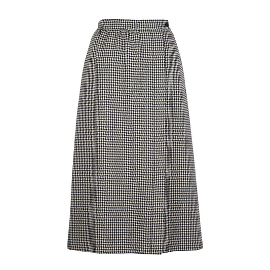 HOUNDSTOOTH WRAP SKIRT