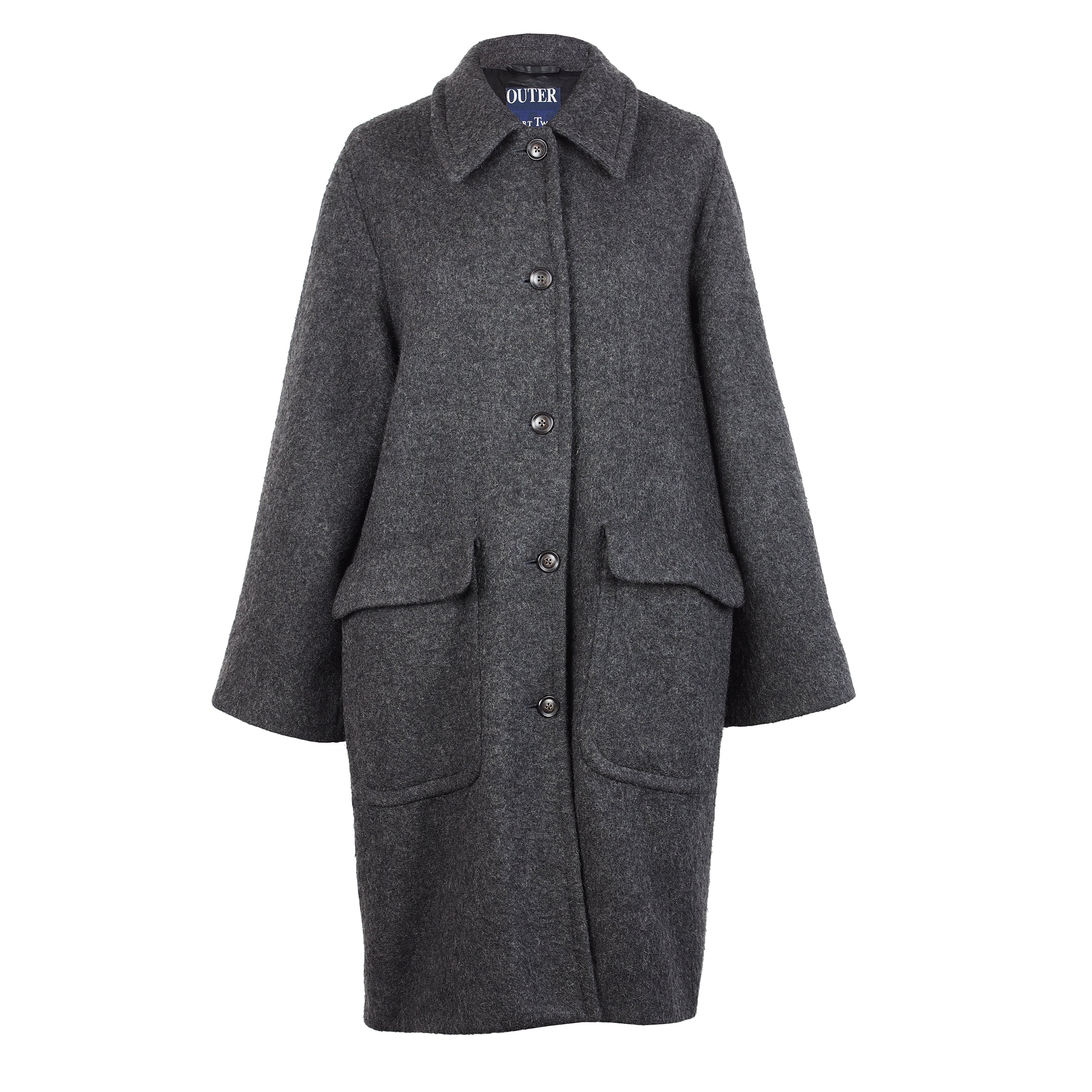 CLASSIC MOHAIR WOOL COAT CHRISTINA FISCHER