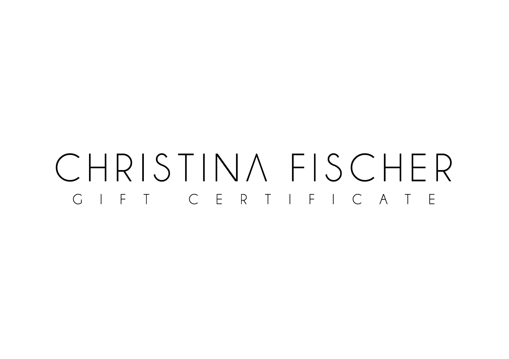 GIFT CARD - CHRISTINA FISCHER