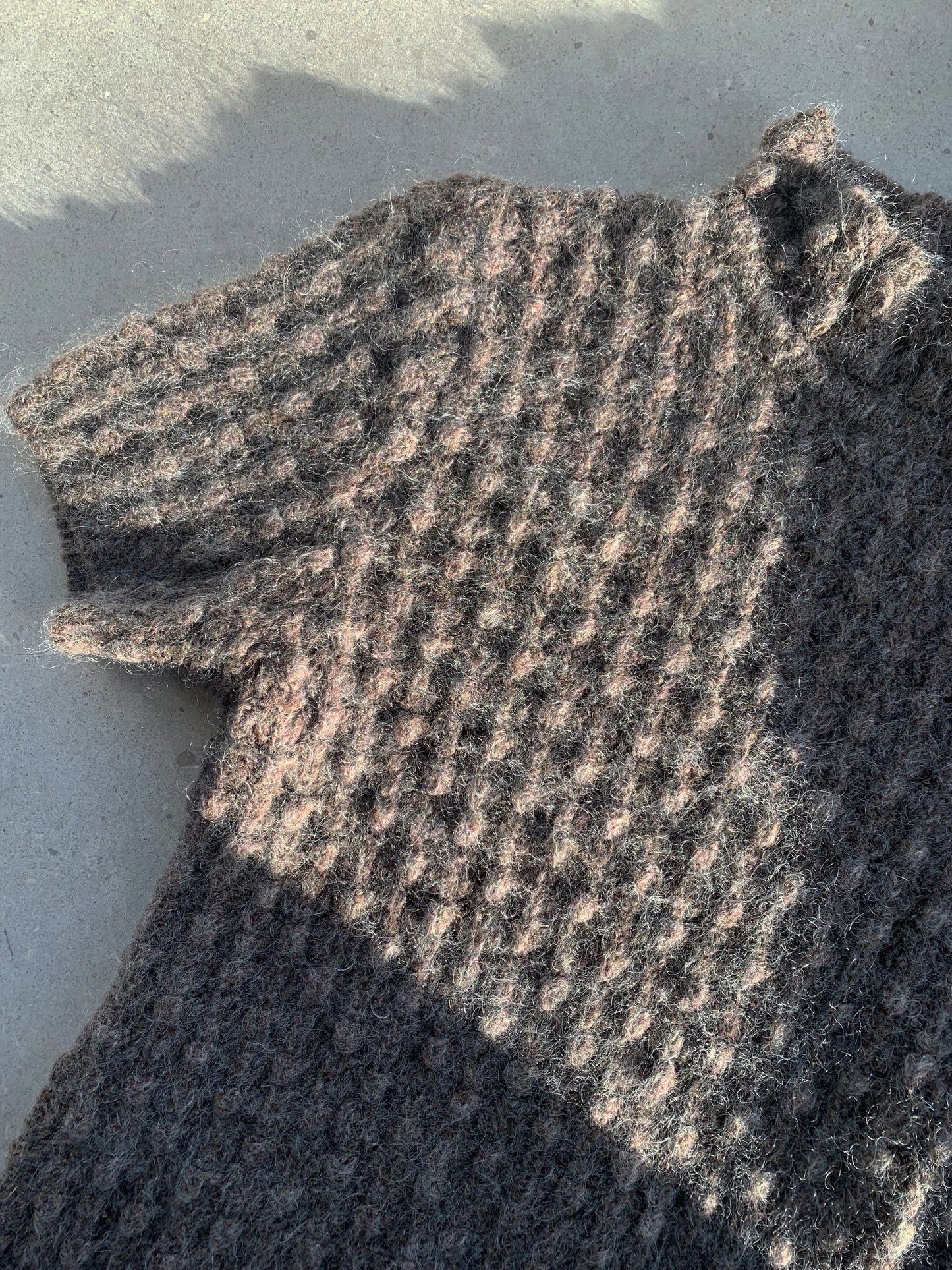 HIGH NECK MOHAIR T-SHIRT