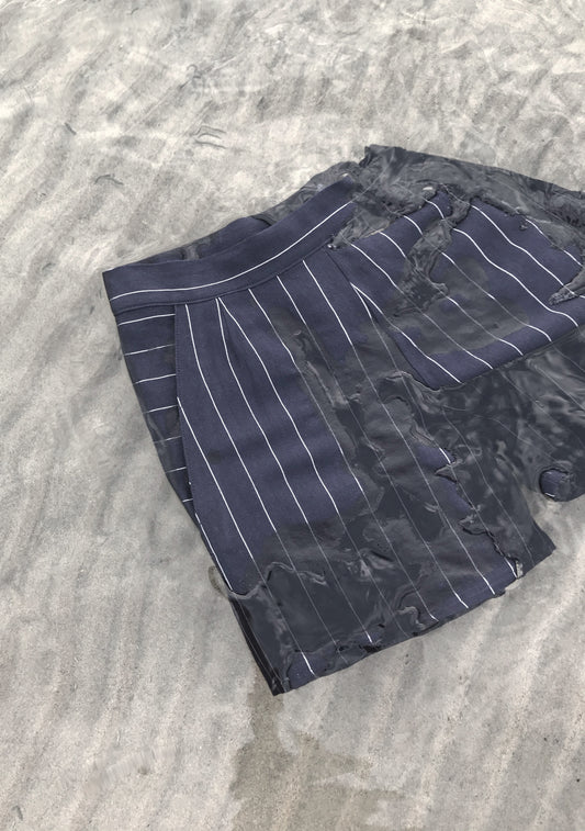HIGH WAIST LINEN SHORTS