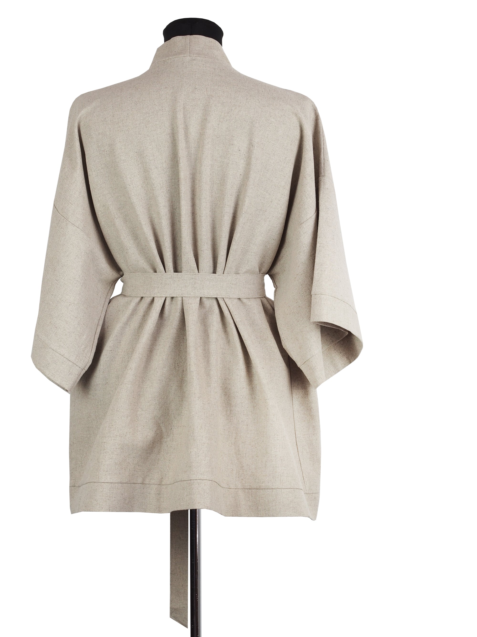 BEIGE LINEN KIMONO - CHRISTINA FISCHER
