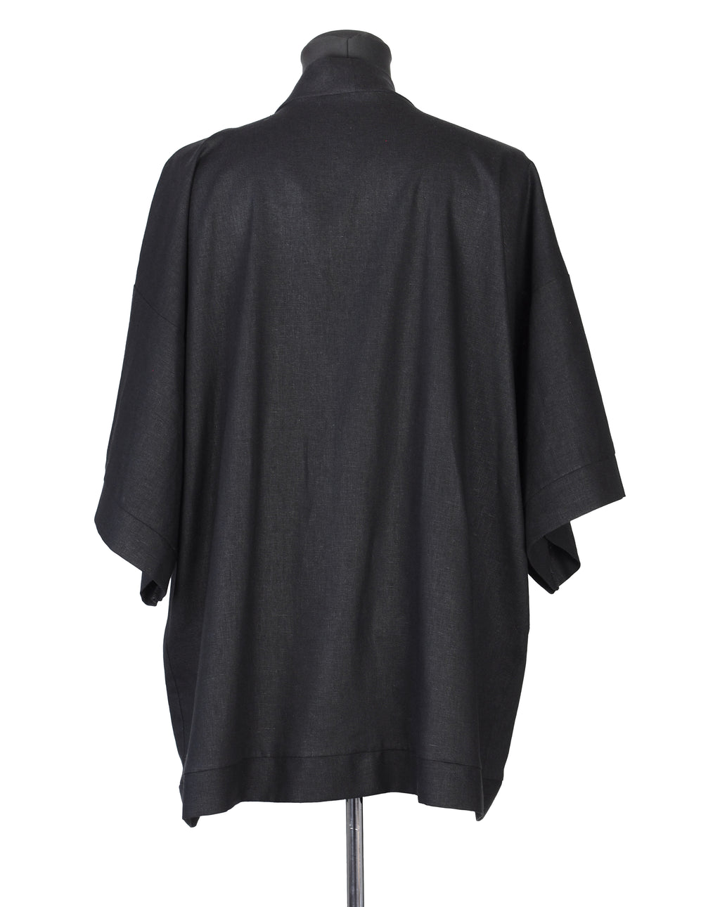 BLACK LINEN KIMONO - CHRISTINA FISCHER