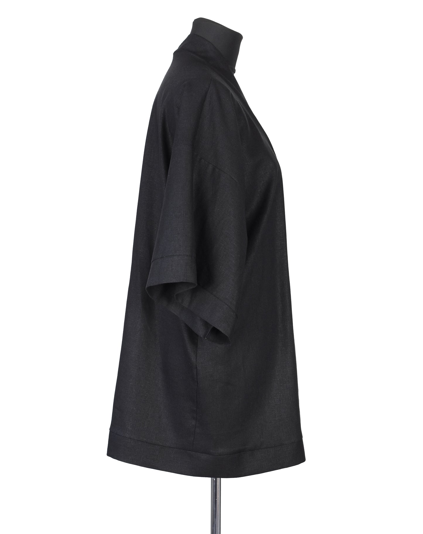 BLACK LINEN KIMONO - CHRISTINA FISCHER