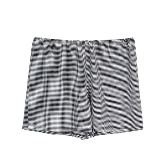 HIGH WAIST MINI PLAID SHORTS