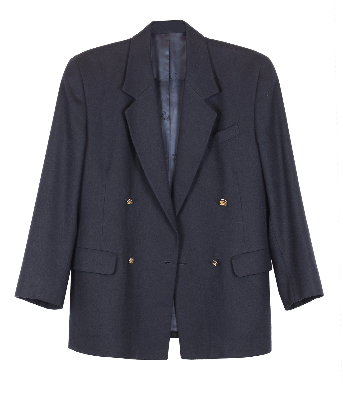 DOUBLE BREASTED BURBERRY BLAZER - CHRISTINA FISCHER